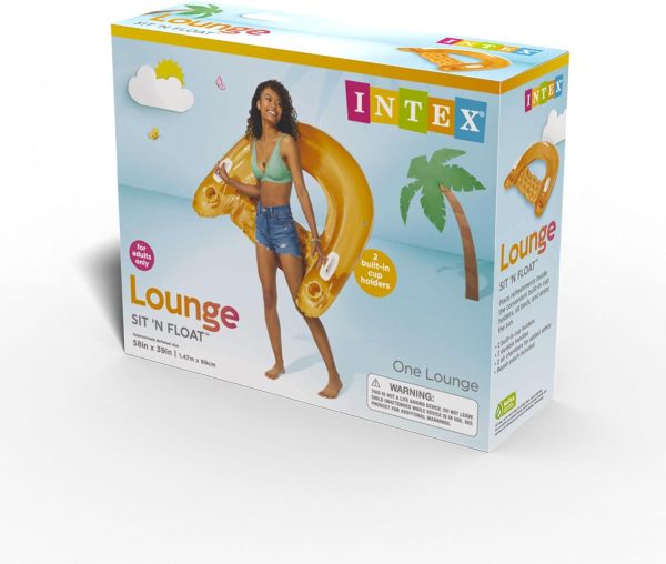 ⁦INTEX Sit'n Float aufblasbarer Poolsessel, halbtauchig, aufblasbar⁩ - الصورة ⁦9⁩