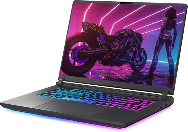 ⁦ASUS ROG Strix G16 Gaming Laptop, Intel i7-14650HX, 32 GB DDR5 RAM, 2 TB PCIe SSD, 16” FHD+ (1920x1200) Display, Nvidia G-Force RTX 5060, 4-Zone RGB Keyboard, W11 Pro, Eclipse Gray⁩ - الصورة ⁦7⁩