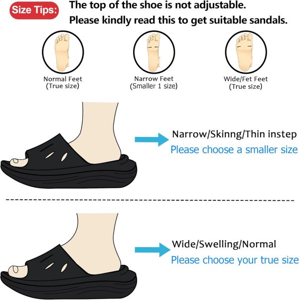 ⁦OZLOOK Womens Recovery Sandals⁩ - الصورة ⁦2⁩