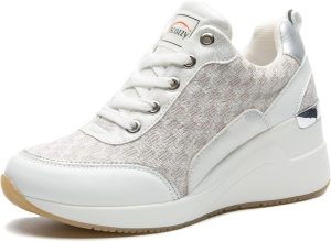 Viscozzy Hidden Heel Wedge Sneakers for Women