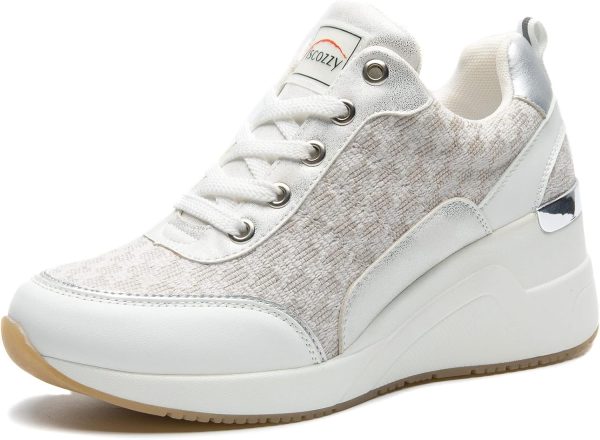 Viscozzy Hidden Heel Wedge Sneakers for Women