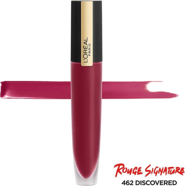 ⁦L'Oreal Paris Makeup Rouge Signature Matte Lip Stain, Discovered⁩ - الصورة ⁦2⁩