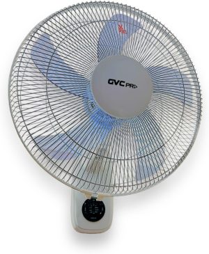 GVC Pro Wall Fan with Remote, White - GVCW7400