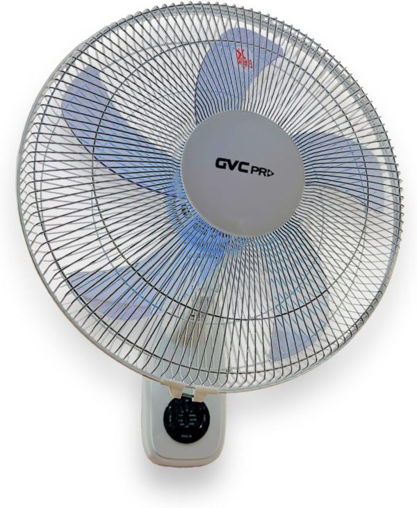 GVC Pro Wall Fan with Remote, White - GVCW7400