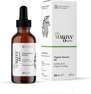 Organic Sesame Seed Oil 30ml – Pure Cold-Pressed for Skin, Face, Hair & Nails – Natural Nourishing