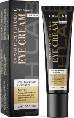LPH LAB Temporary Eye Tightener Eye Cream, Instant Reduces Under-Eye Bags, Dark Circles&Puffiness, Anti Aging Fine Lines, Firm That Delicate Skin Under Your Eyes 0.5 oz