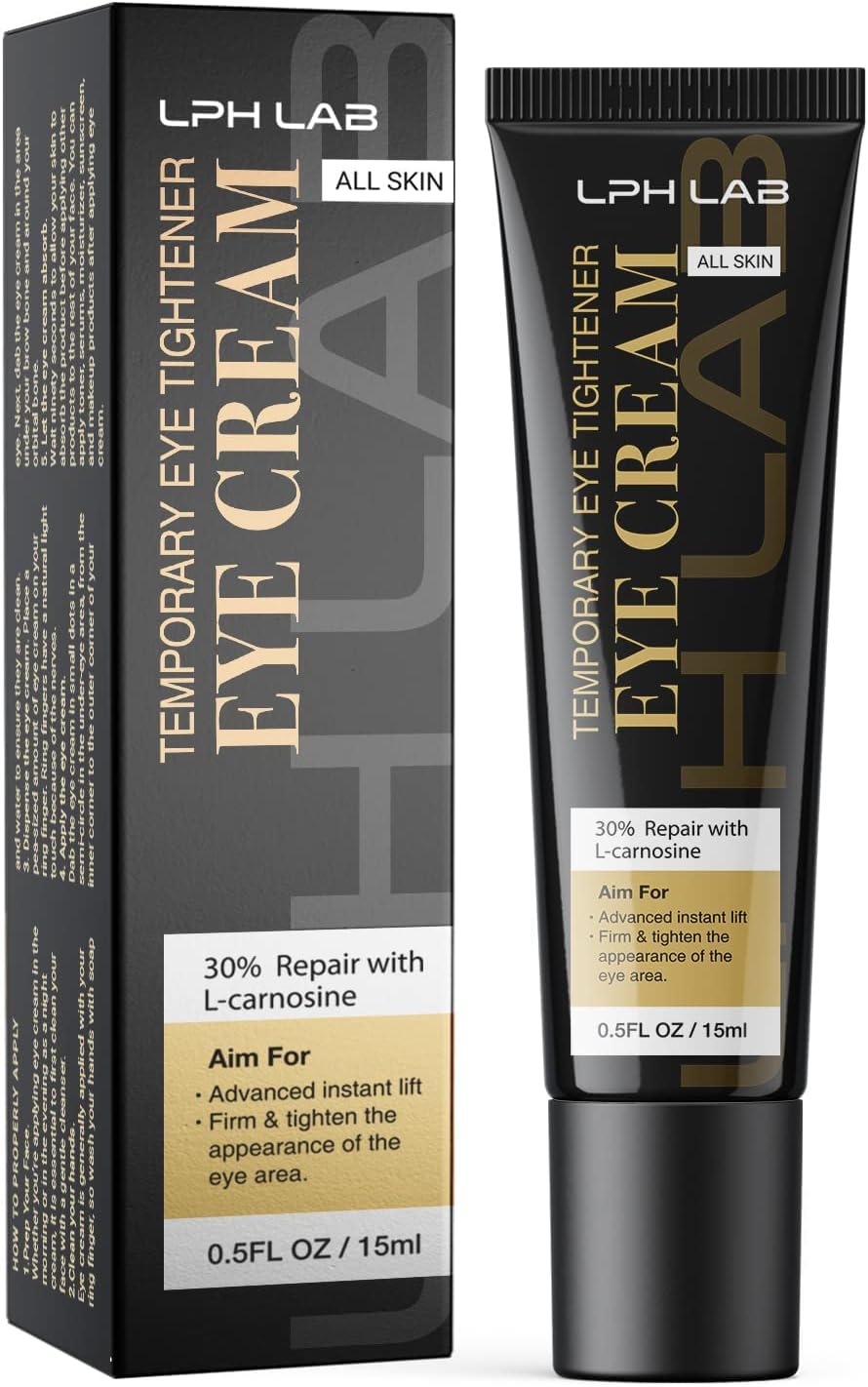 LPH LAB Temporary Eye Tightener Eye Cream, Instant Reduces Under-Eye Bags, Dark Circles&Puffiness, Anti Aging Fine Lines, Firm That Delicate Skin Under Your Eyes 0.5 oz 1 LPH LAB Temporary Eye Tightener Eye Cream, Instant Reduces Under-Eye Bags, Dark Circles&Puffiness, Anti Aging Fine Lines, Firm That Delicate Skin Under Your Eyes 0.5 oz