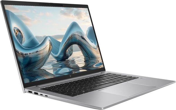 ⁦HP ZBook Firefly G11 Mobil Workstation, AMD Ryzen 7 Pro 8840HS, 64 GB DDR5 RAM, 4 TB PCIe SSD, 14" WUXGA (1920x1200) Display, AMD Radeon 780M, Backlit Keyboard, W11 Pro, Silver⁩ - الصورة ⁦6⁩