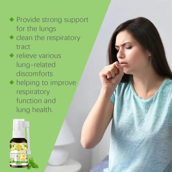 ⁦Herbal Lung Cleanse Mist, Azonee Natural Respiratory Support & Airway Purification Spray, 2pcs (30ml Each), Easy-to-Use Herbal Lung Care Essence for Daily Use⁩ - الصورة ⁦4⁩