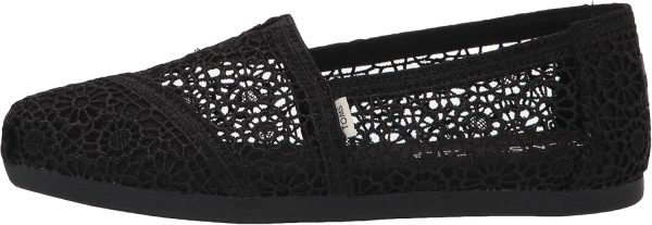 ⁦TOMS Womens 10016254 Blk Moroccan Crochet Wm Alpr Espblack⁩ - الصورة ⁦8⁩