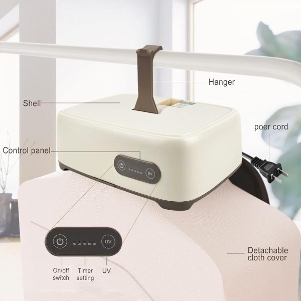 ⁦Portable Clothes Dryer, Mini Dryer Machine Upgraded 20min-2H Quickly Drying, PTC Heating Compact Dry Machine with 1-8H Timer, for Apartments, Travel Dorm RVs, Underwear, Baby Clothes⁩ - الصورة ⁦2⁩