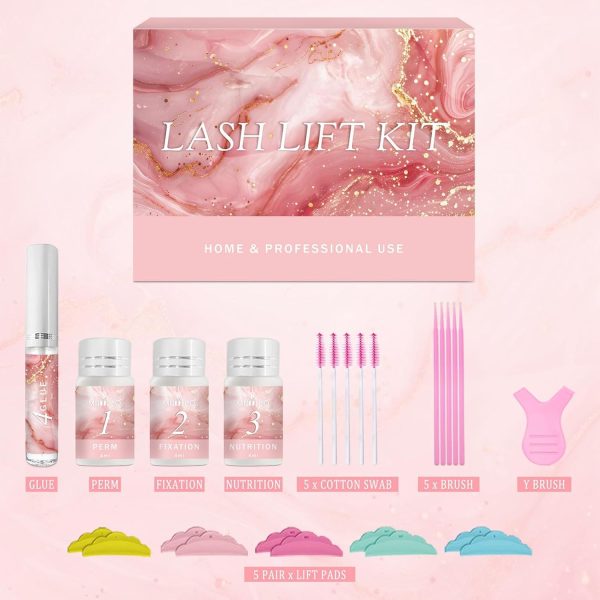 ⁦Azonee Lash Lift Kit, Eyelash Perm Kit, Professional Premium Lash Lifting Kit with Whole Tools, Lash Curling Eyelash Extension Set, Semi-Permanent Curling Perming Wave Suitable for Salon at Home⁩ - الصورة ⁦7⁩