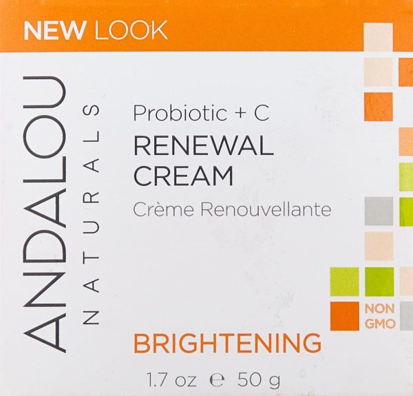 ⁦Andalou Naturals Face Cream Probiotic C Renewal 50 ml, 1.7 Fl Oz⁩ - الصورة ⁦2⁩