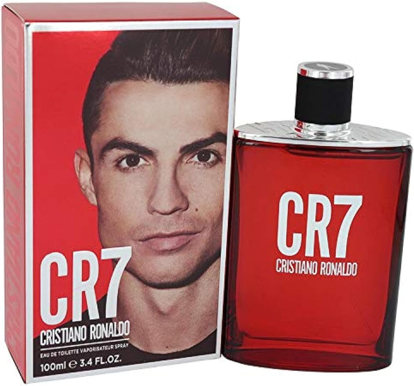 CR7 Cristiano Ronaldo Eau de Toilette Spray for Man, 3.4 Ounce, Red 1 CR7 Cristiano Ronaldo Eau de Toilette Spray for Man, 3.4 Ounce, Red