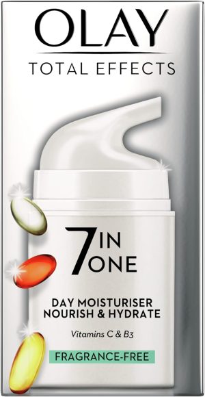 Olay Total Effects 7in1 Fragrance Free Moisturiser With Niacinamide, 50ml