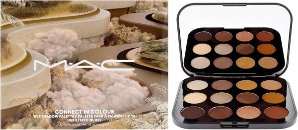 MAC Connect In Colour Eyeshadow Palette x12 - Unfiltered Nudes, 12.2 g