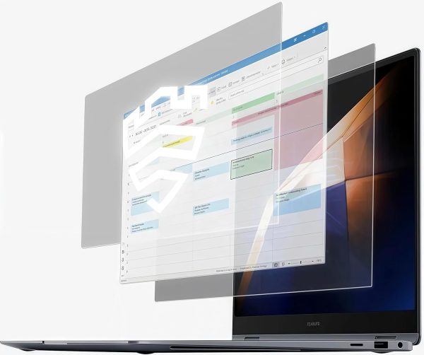 ⁦Samsung Galaxy Book4 Pro 360 2-in-1 Laptop, 16" 3K AMOLED Touchscreen, Intel Core Ultra 7 155H, 120Hz, 21H Battery, AI Power with Copilot, w/Pen (16GB RAM | 1TB PCIe SSD)⁩ - الصورة ⁦8⁩