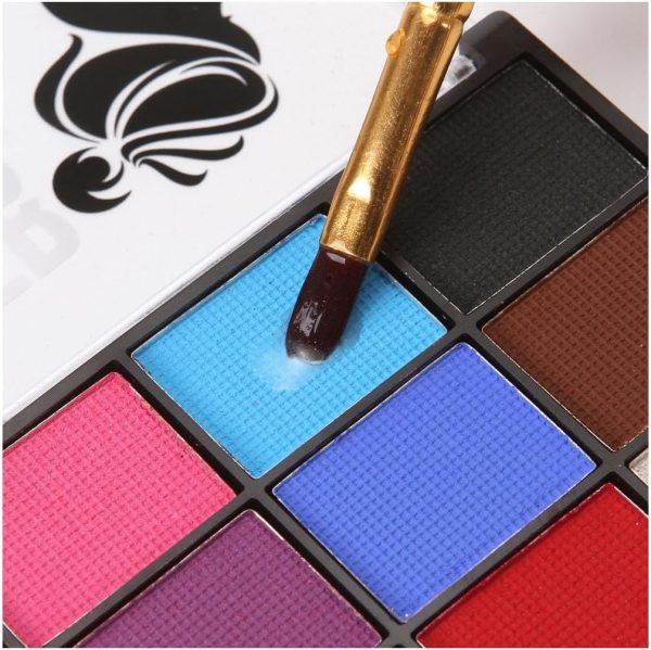 ⁦Tazweeq 15 Colour Water Based Face Paint, Body Paint, Face Paint Sets, Children's Face Painting Paint Quick Drying⁩ - الصورة ⁦4⁩