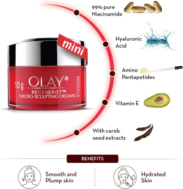 ⁦Olay Regenerist Micro-Sculpting Cream Advanced Anti-Aging ,15 ml⁩ - الصورة ⁦5⁩