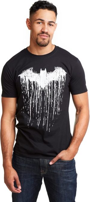 DC Comics Men's Batman Paint Hoodie