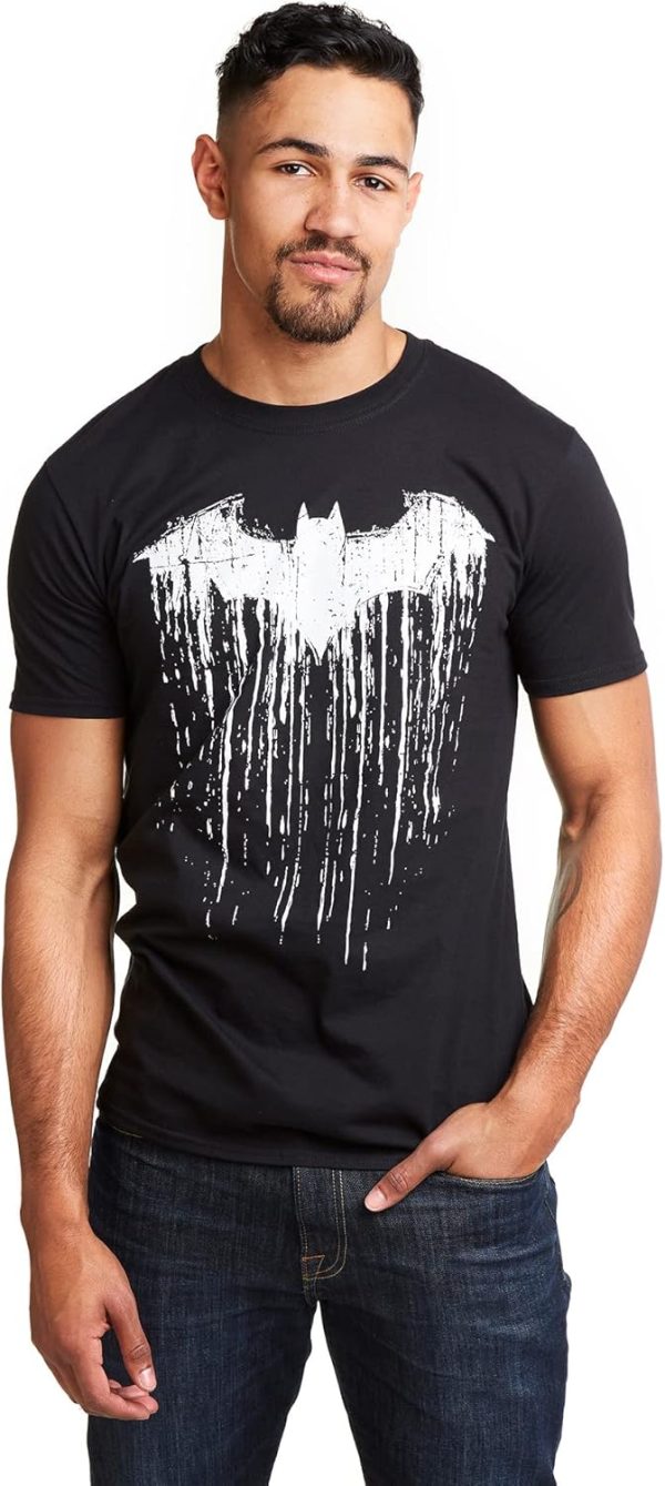 DC Comics Men's Batman Paint Hoodie