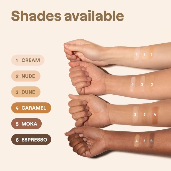 ⁦ATTITUDE Oceanly Plastic-Free Light Coverage Under Eye Concealer Stick, Titanium Dioxide-Free, EWG Verified, Vegan & Cruelty-free Makeup, Dune, 5.7 grams⁩ - الصورة ⁦4⁩