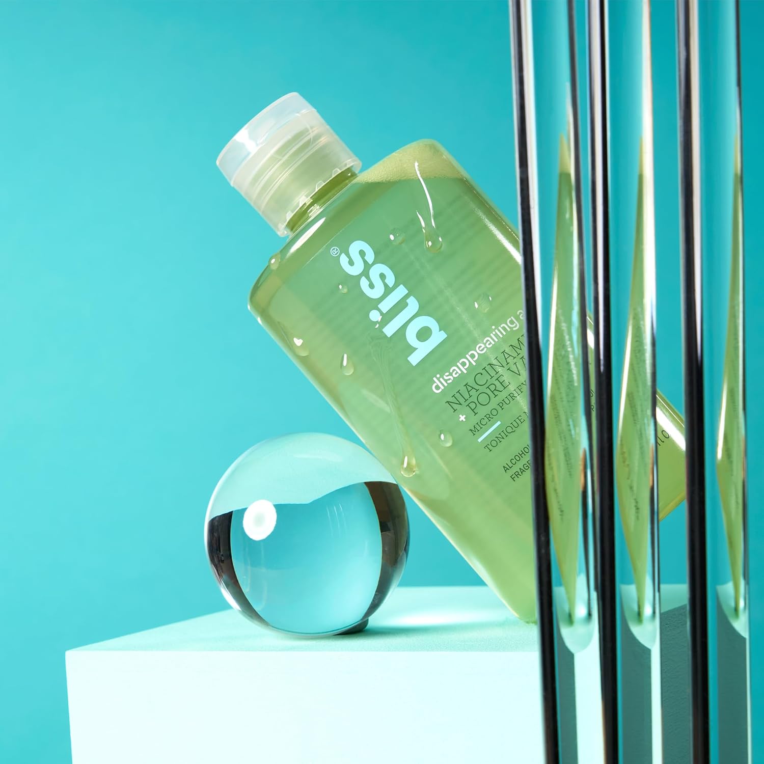 Bliss Disappearing Act Niacinamide Toner - 10 Fl Oz - Pore Vanish Complex - Purifies and Minimizes Pores - Alcohol-Free Face Toner - Clean - Vegan & Cruelty Free 5 Bliss Disappearing Act Niacinamide Toner - 10 Fl Oz - Pore Vanish Complex - Purifies and Minimizes Pores - Alcohol-Free Face Toner - Clean - Vegan & Cruelty Free - الصورة 5