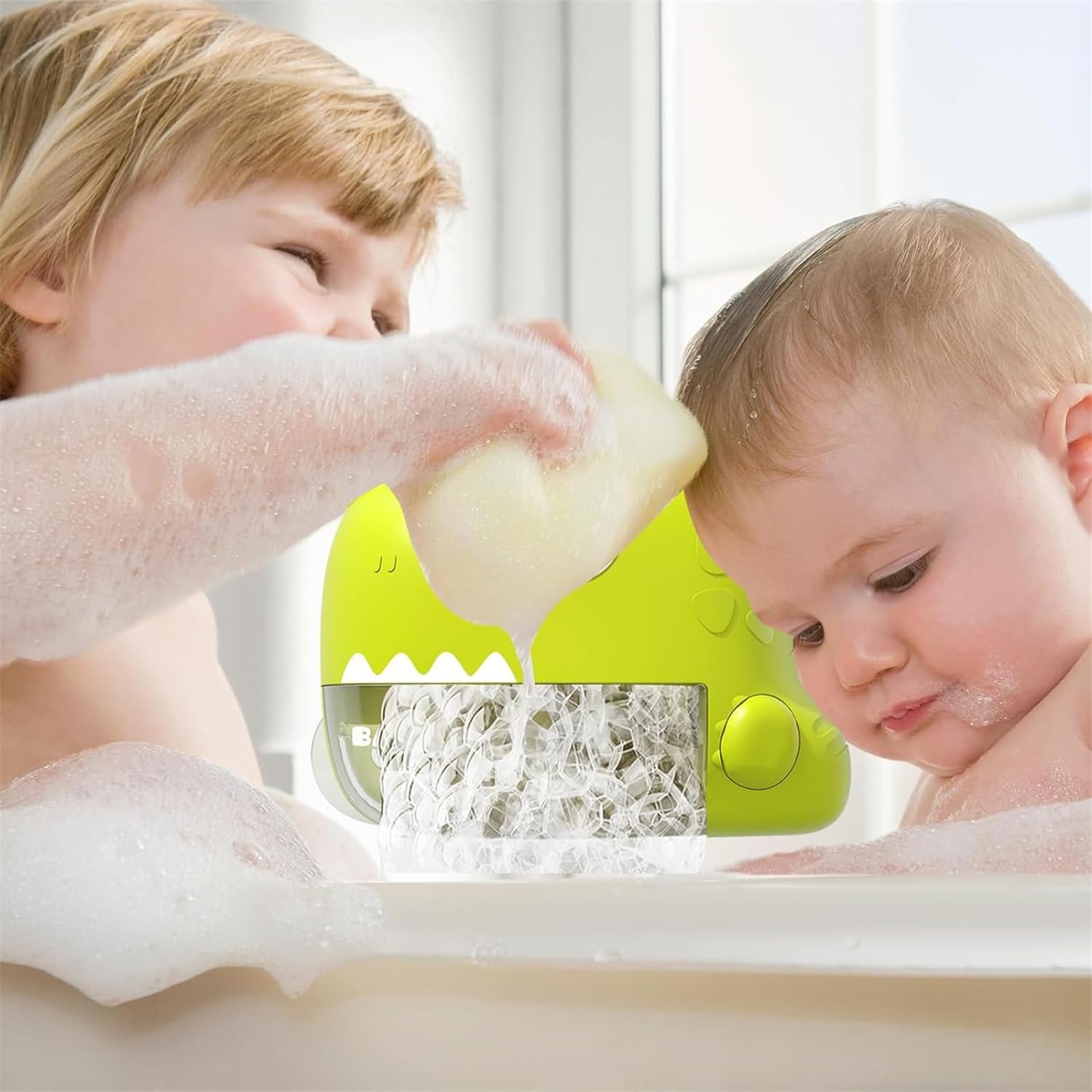 Andanna Baby Bath Toys for Kids Age 1-3, Dinosaur Automatic Bath Bubble Machine,Bathtub Bubble Maker with Music,Bathtime Shower Bathtub Toys for Toddlers,Birthday Gift for Boys Girls Age 1-5,Kids Pool 7 Andanna Baby Bath Toys for Kids Age 1-3, Dinosaur Automatic Bath Bubble Machine,Bathtub Bubble Maker with Music,Bathtime Shower Bathtub Toys for Toddlers,Birthday Gift for Boys Girls Age 1-5,Kids Pool - الصورة 7