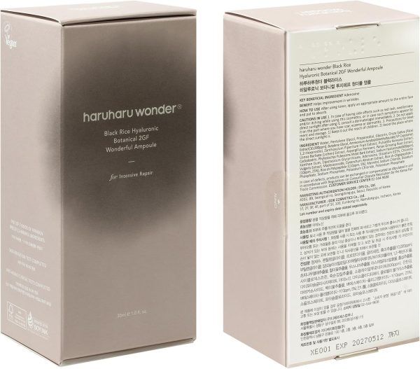 ⁦haruharu wonder Black Rice Hyaluronic Botanical 2GF Wonderful Ampoule⁩ - الصورة ⁦8⁩