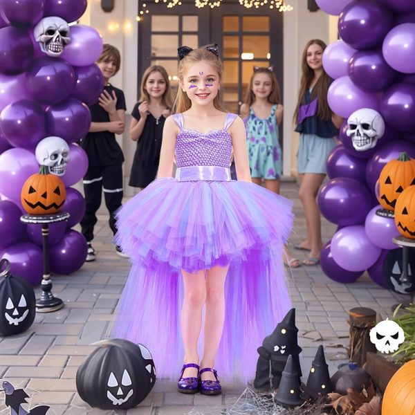 ⁦Christmas Fairy Princess Tutu Dress for Girls, Tulle Birthday Party Outfit for Kids and Toddlers⁩ - الصورة ⁦5⁩