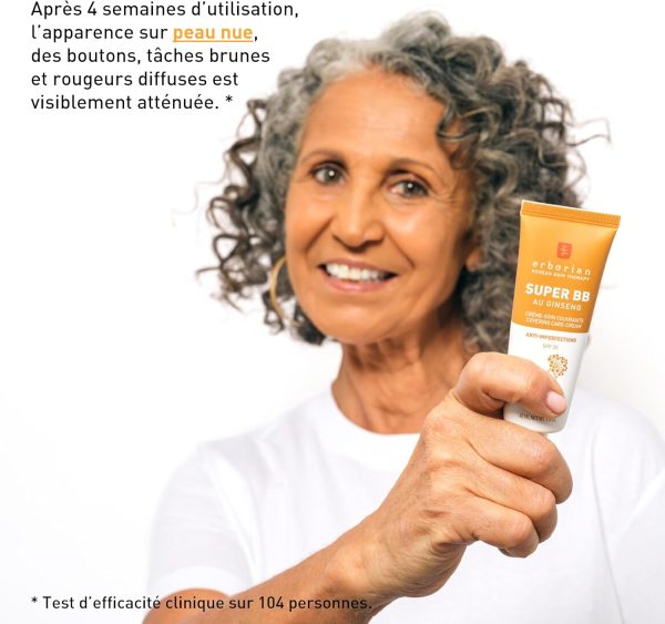 ⁦Erborian Super BB Cream with Ginseng - Full coverage BB cream for acne prone skin - Doré 15ML⁩ - الصورة ⁦5⁩