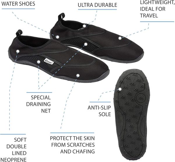 ⁦CRESSI Unisex Coral ShoesPremium Water Shoes for Sea, Beach, Water Sports⁩ - الصورة ⁦2⁩