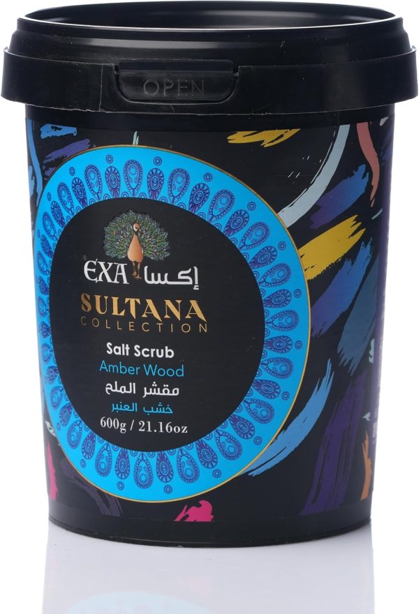 ⁦Exa Salt Scrub Amber Wood 600g⁩ - الصورة ⁦2⁩