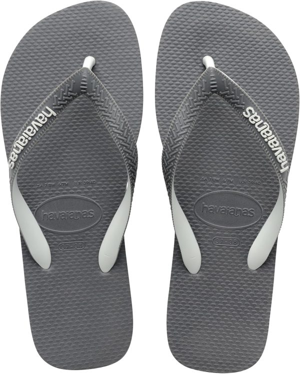 Havaianas Unisex's Top Logomania Flip Flops, Ruby Red, 43/44 EU