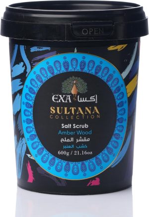 Exa Salt Scrub Amber Wood 600g