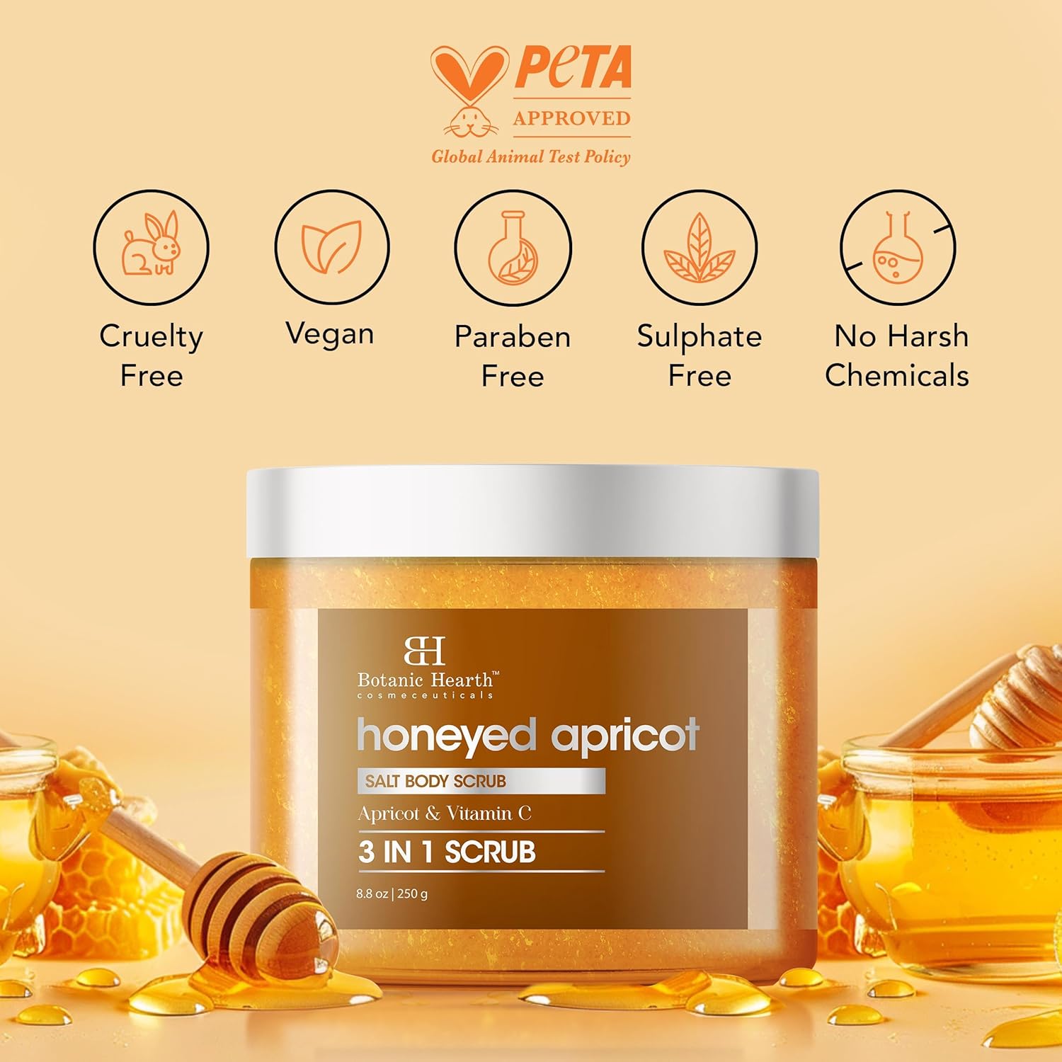 Botanic Hearth Turkish Apricot and Vit C Scrub 8.8 fl oz 7 Botanic Hearth Turkish Apricot and Vit C Scrub 8.8 fl oz - الصورة 7