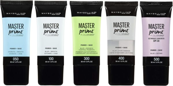 ⁦Maybelline Face Studio Master Prime Face Primer Makeup Base, Blur + Smooth, 1 Count⁩ - الصورة ⁦2⁩