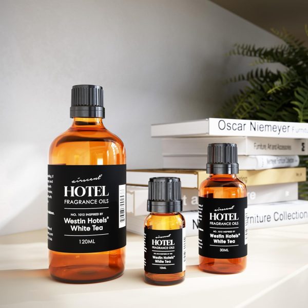 ⁦Hotel Diffuser Oil Inspired by Westin White Tea Hotel Scent - AirScent No. 1012 Fragrance Oil Blend - 30 mL, 1 fl oz Glass Dropper Bottle for Aromatherapy Diﬀusers and Humidifiers⁩ - الصورة ⁦3⁩