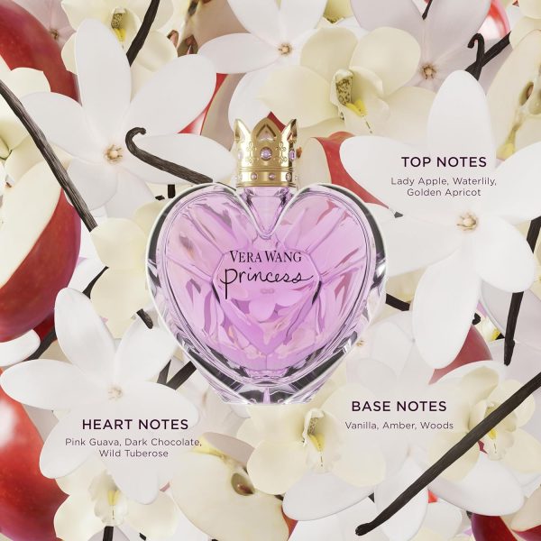 ⁦Vera Wang Princess Eau de Toilette 1 fl oz (Pack of 1), Notes of Apple, Quava, and Vanilla, Women's Fragrance, Long Lasting, Everyday Fragrance⁩ - الصورة ⁦4⁩