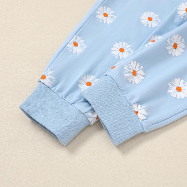 ⁦WESIDOM Toddler Girl Clothes Outfits Long Sleeve Hoodie Sweatshirt Pants Headband Toddler Girl Clothing Set⁩ - الصورة ⁦6⁩