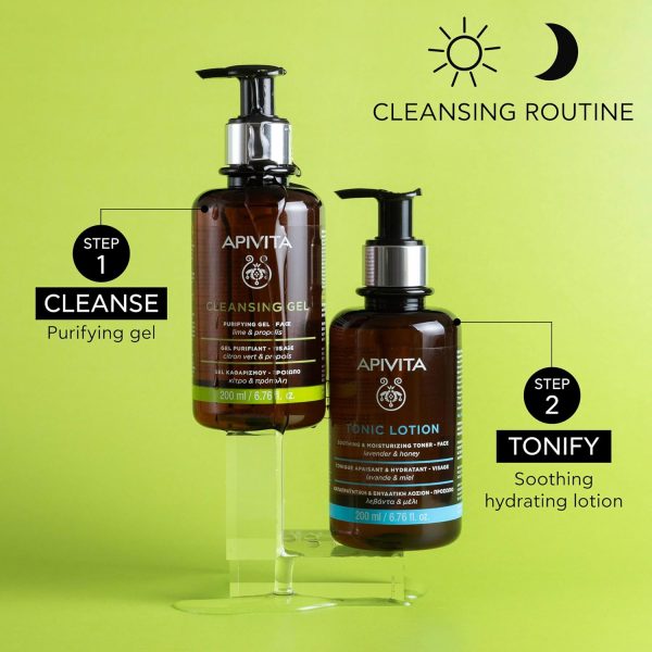 ⁦Apivita Purifying Cleansing Gel with Propolis and Lime 6.76 fl. oz⁩ - الصورة ⁦4⁩