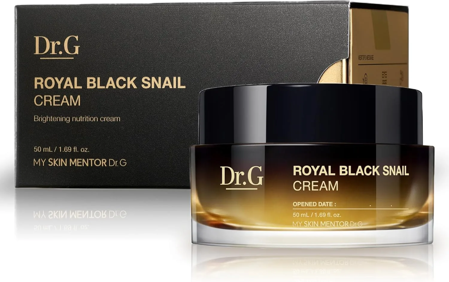 Dr. G Royal Black Snail Cream, 50ml - Korean Moisturizer, Snail Mucin Moisturizer, Korean Skin Care Moisturizer, Korean Face Moisturizer Korean, Moisturizer Face Cream Korean, Kbeauty, K Beauty