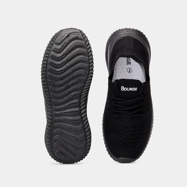 ⁦Bourge Women's Micam-504 Black Sports Shoes - 3(Micam-504-03)⁩ - الصورة ⁦7⁩