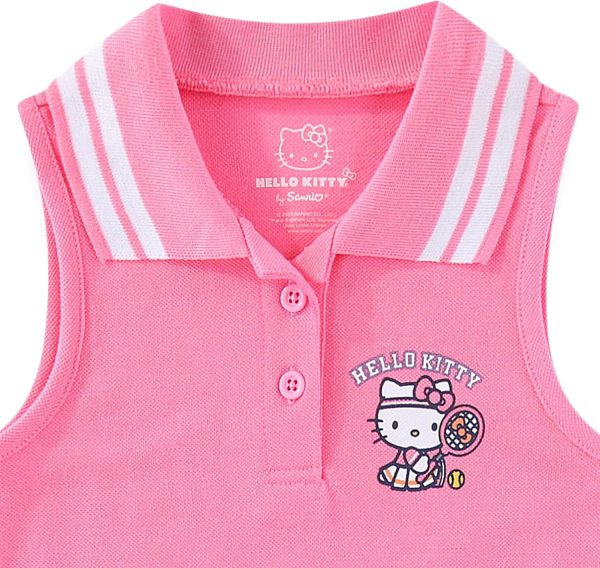 ⁦Hello Kitty Sanrio Girls Sleeveless Tennis Dress for Toddler and Big Kids⁩ - الصورة ⁦2⁩