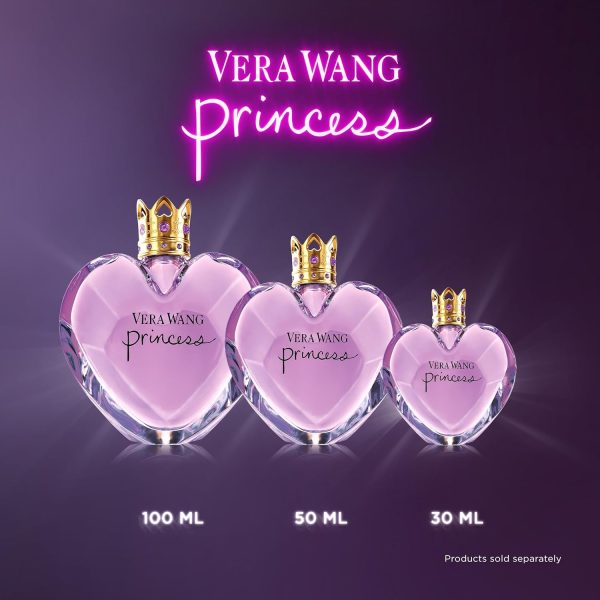 ⁦Vera Wang Princess Eau de Toilette 1 fl oz (Pack of 1), Notes of Apple, Quava, and Vanilla, Women's Fragrance, Long Lasting, Everyday Fragrance⁩ - الصورة ⁦5⁩