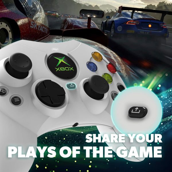 ⁦Hyperkin DuchesS Wired Controller - White - Officially licensed S Controller replica for use with Xbox Series X|S, Xbox One, Windows 10|11, PC, Video Game Controller with Hall Effect Sticks, 3.5MM,⁩ - الصورة ⁦9⁩