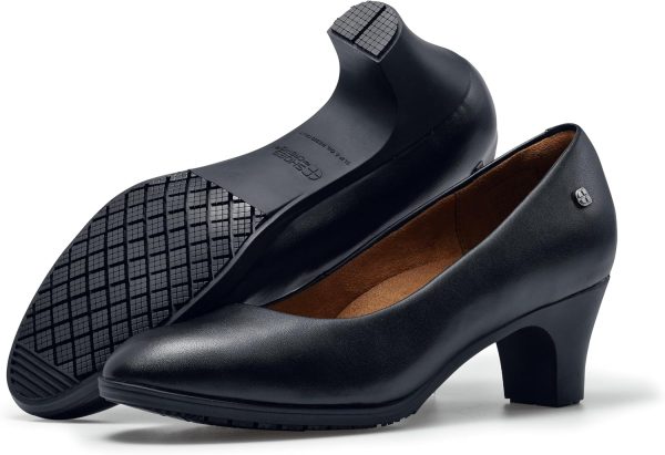 ⁦Shoes for Crews Olivia, Women's Slip-Resistant High Heel Dress Shoes for Work⁩ - الصورة ⁦3⁩