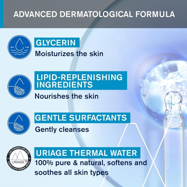 ⁦Uriage Extra-Rich Dermatological Gel 1 Litre⁩ - الصورة ⁦5⁩