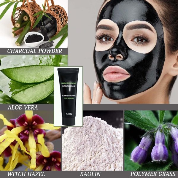 ⁦TERRIFI Blackhead Remover Mask, Activated Charcoal Peel-Off Mask for Deep Cleansing and Purifying, Blackhead Removal for Face and Nose, Suitable for All Skin Types⁩ - الصورة ⁦4⁩