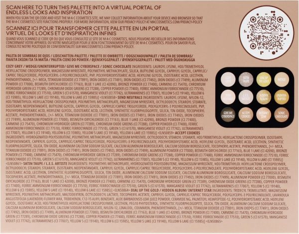 ⁦MAC Connect In Colour Eyeshadow Palette x12 - Unfiltered Nudes, 12.2 g⁩ - الصورة ⁦7⁩